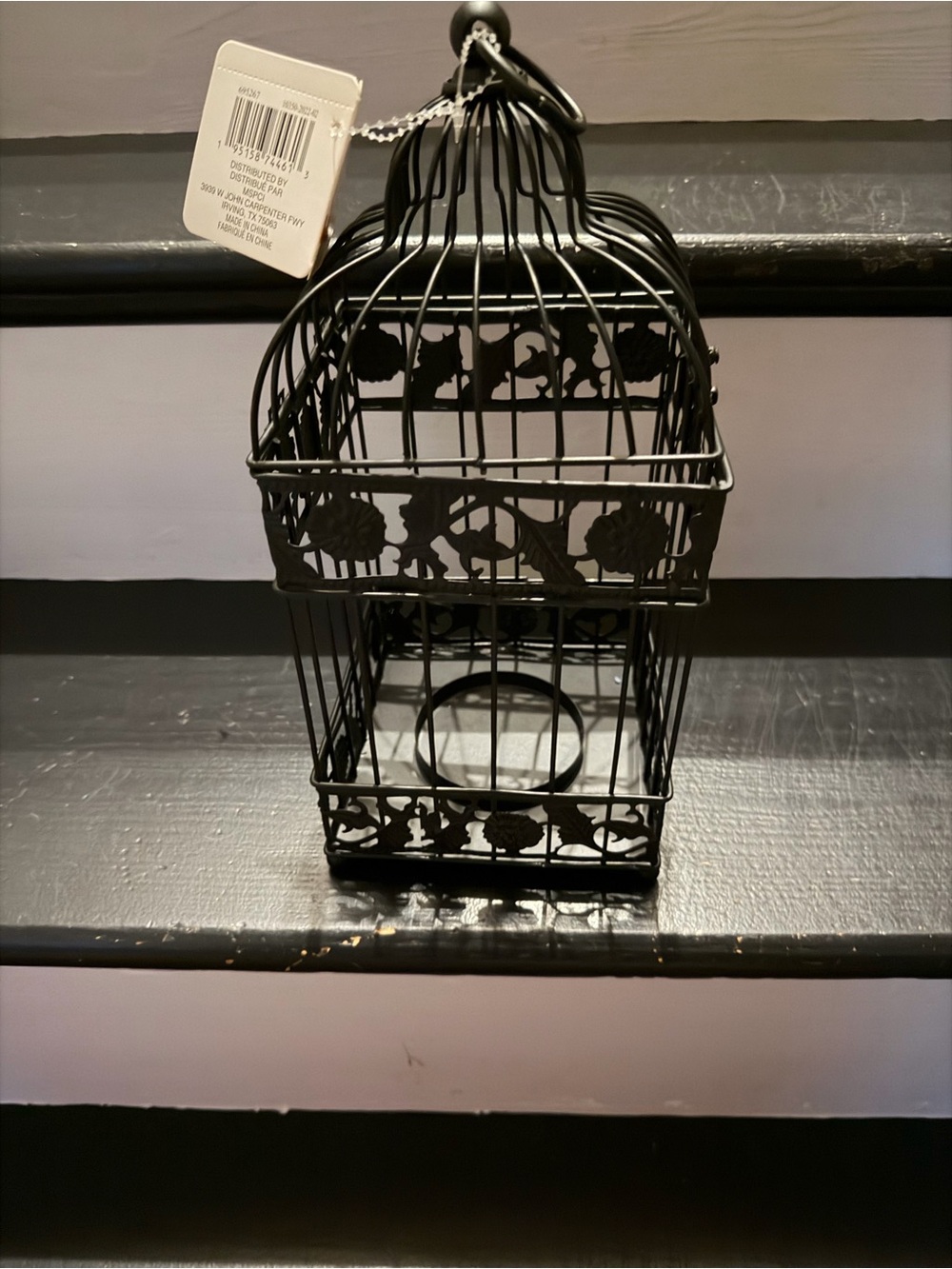 Birdcage candle holder